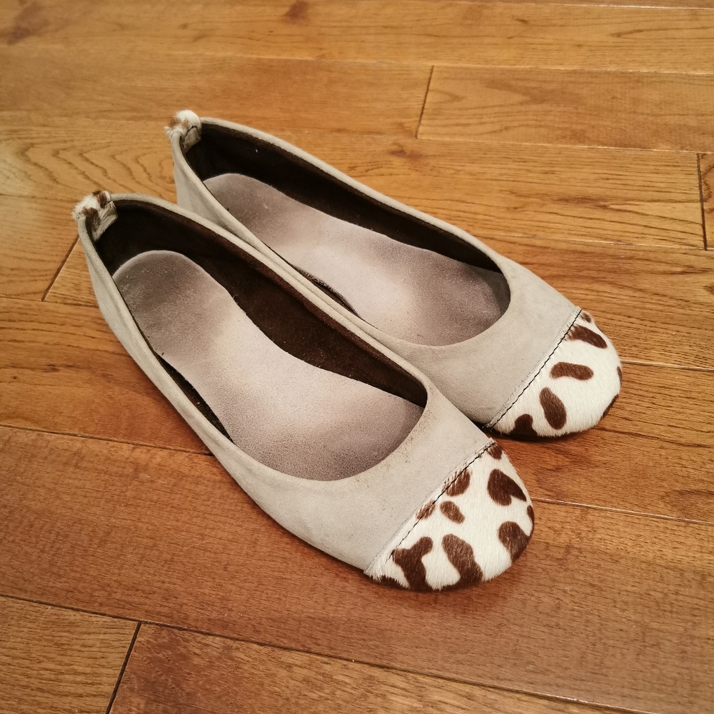 Free gift* Marrakesh calf hair leather flat
